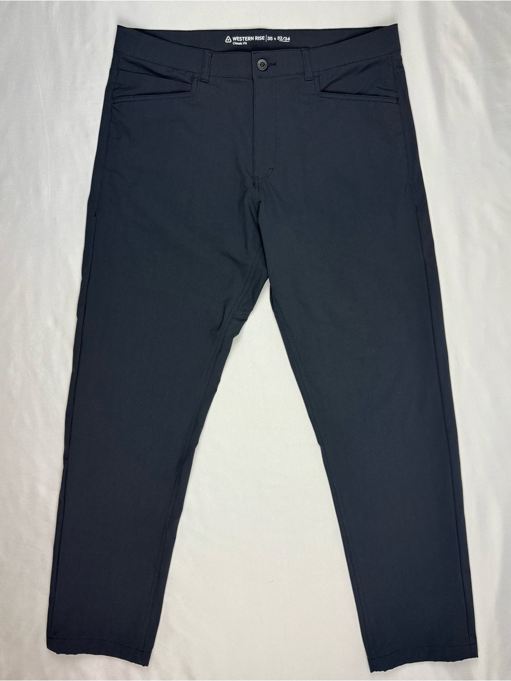 Western Rise Mens Evolution Pants 35 x 32 Classic Fit Dark Grey Performance B9